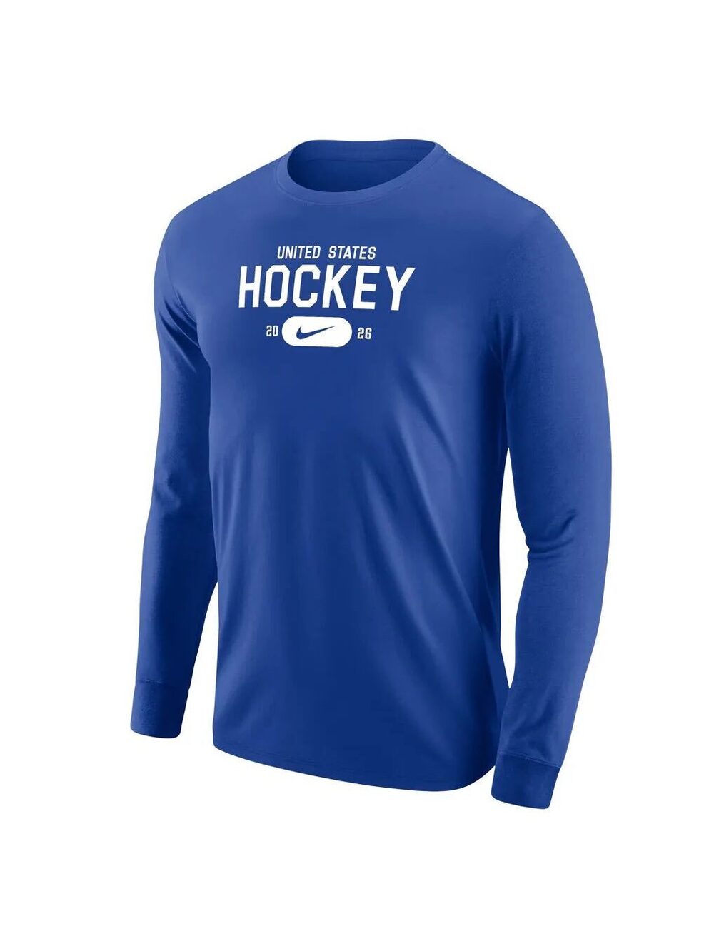 NWT New US Hockey Nike 2026 Core Long Sleeve T-Shirt - Royal - XL